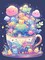 Cute Diamond Painting Kits for Adults-Diamond Art Kits for Cartoon, Cup Gem Art Kits for Adults for Gift Home Wall Decor (12x16inch)